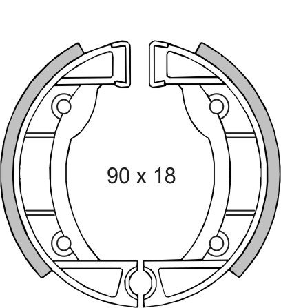 Bremssättel Organische hinten BETA Mio 50 1989 von SBC