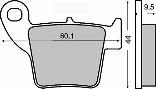 FANTIC Caballero Regolarita 50 organische Bremsbeläge hinten 2010-2010 von SBC