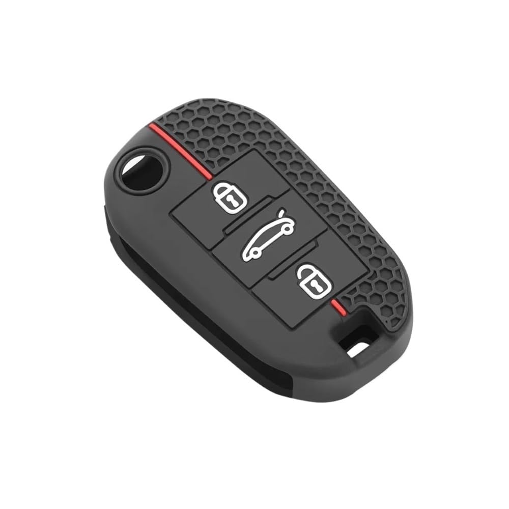 Autoschlüssel Hülle Für Citroen C3 C4 Für CACTUS C6 C8 Silikon Auto Flip Key Case Cover Shell Zubehör Autoschlüssel Schutzhülle(1 UK) von SBTRKT