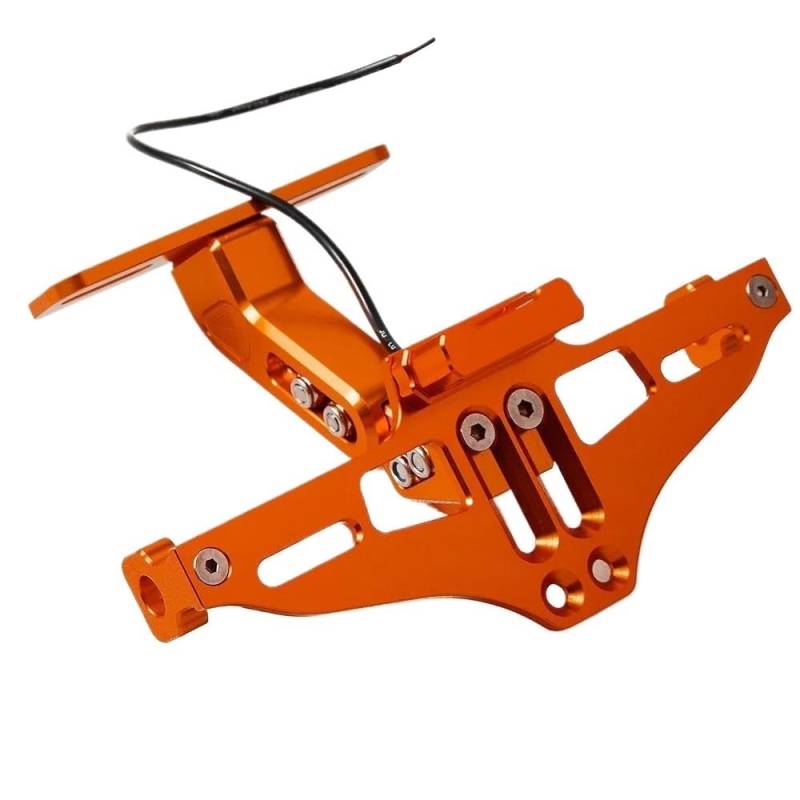 Motorrad-Kennzeichenhalter Für Kawasaki Z800 Z1000 Z900 Z650 Motorrad CNC Kennzeichenhalter Rahmen Kennzeichenhalter Für Ninja 300 200 Z400(Orange) von SBTRKT