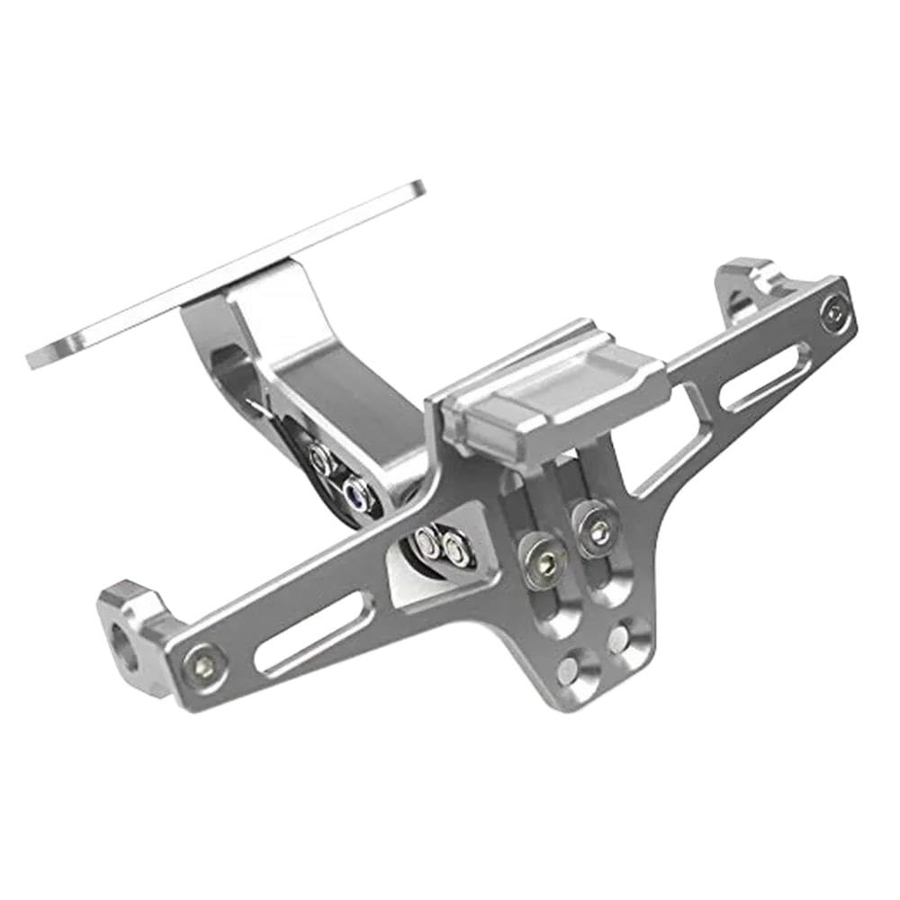 Motorrad-Kennzeichenhalter SX Z800 Z250 Z300 Universal Hinten Kennzeichen Halterung Für Kawasaki Z650 Z750 Z800 Z900/RS Z1000(Silver) von SBTRKT