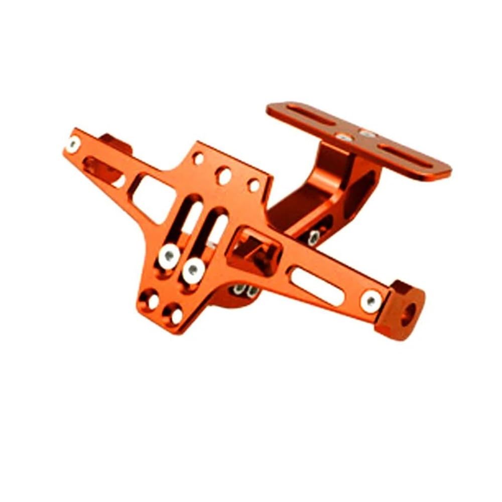 Motorrad-Kennzeichenhalter Tail Tidy Hinterer Kennzeichenhalter Mit Leichtem Motorrad Universell Verstellbarer Motorrad-Kennzeichenhalter(Orange) von SBTRKT