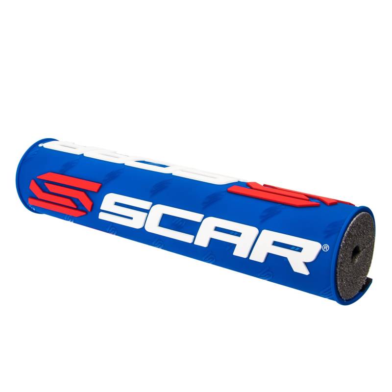 SCAR Lenkerpolster Lenker mit Mittelstrebe moto cross quad dirt bike Enduro - Blau von SCAR