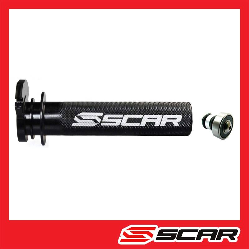 SCAR Alu gasgriff inkl. Lager Gasgriffhülse kompatibel mit HONDA CR 125 250 500 89-07 von SCAR