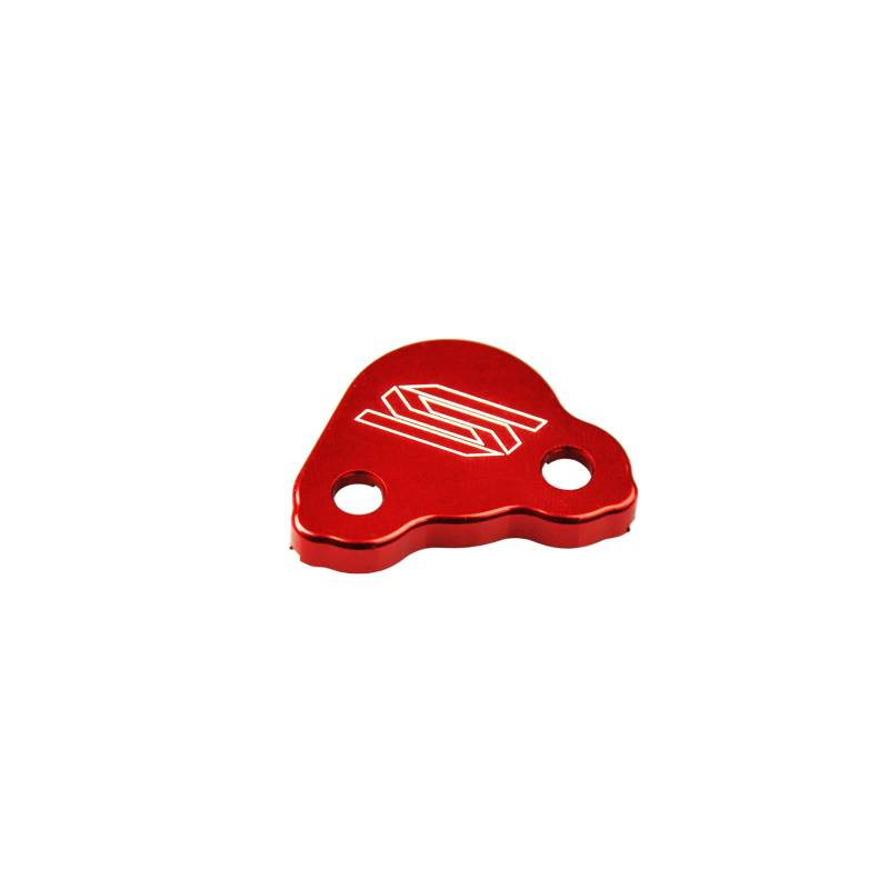 SCAR Bremszylinder deckel HINTEN kompatibel mit HONDA CR CRF CRFX 125 150 250 450 CRF250R CRF450R 450RL 250F 450L 02-23 - Rot von SCAR