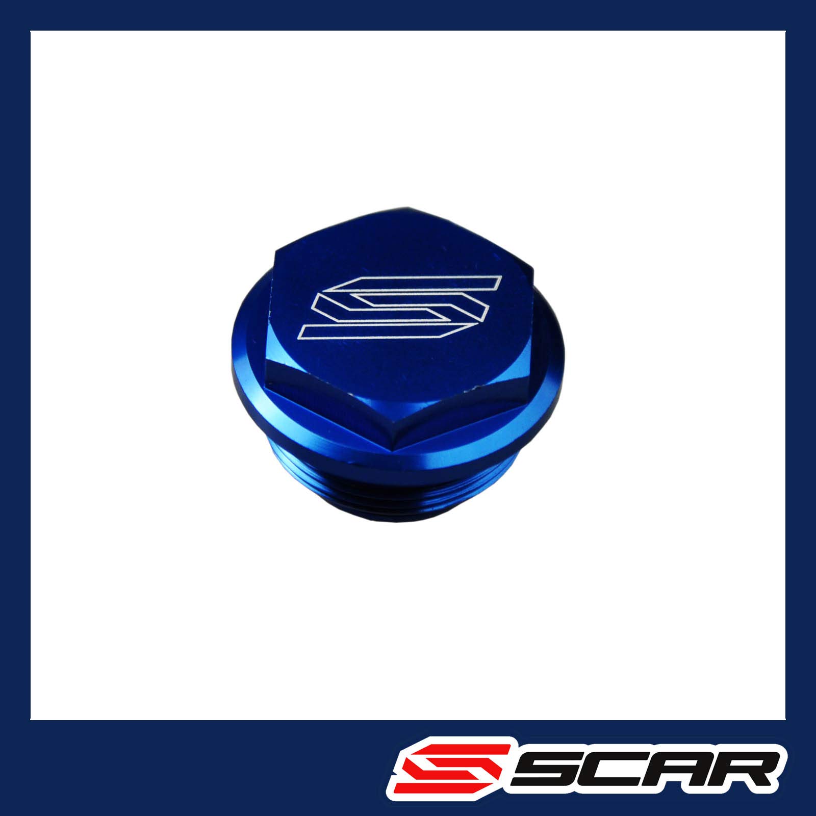 SCAR Bremszylinder deckel HINTEN kompatibel mit HUSQVARNA TE FE TC FC 125 250 300 350 450 501 14-22 - Blau von SCAR