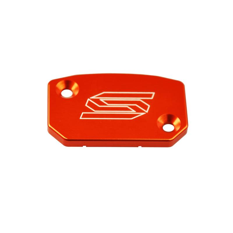 SCAR Bremszylinder deckel VORNE kompatibel mit KTM BREMBO SX SXF EXC TPI EXCF 125 150 250 300 350 450 500 05-23 - Orange von SCAR