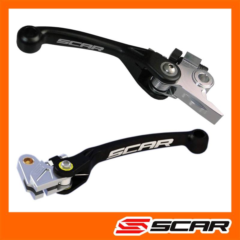 SCAR FLEX BREMSHEBEL + KUPPLUNGSHEBEL HEBEL kompatibel mit KTM BREMBO SX SXF EXC 250 350 450 05-13 von SCAR