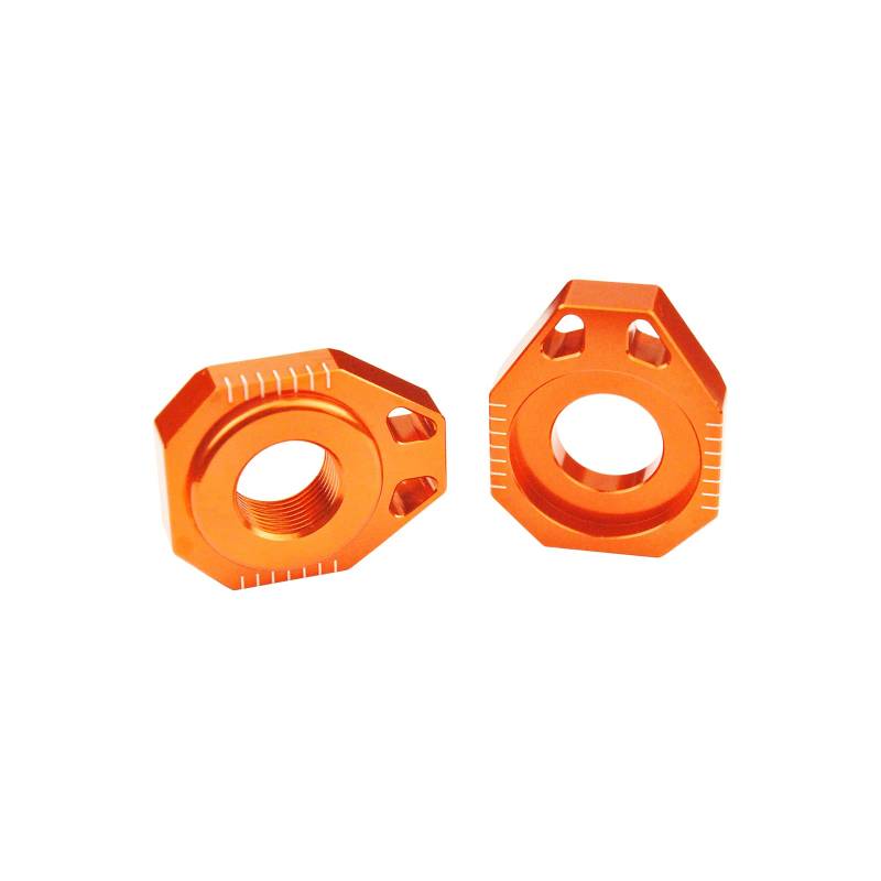 SCAR Kettenspanner Rad passend für KTM SX SXF 125 150 250 350 450 13-22 Orange von SCAR