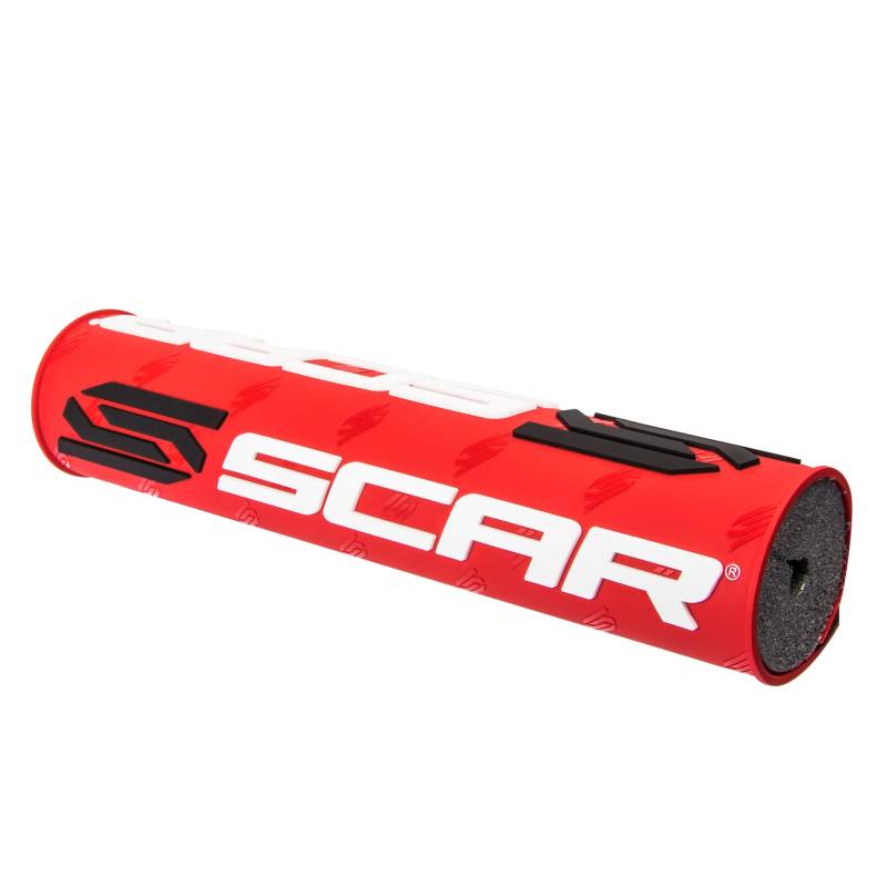 SCAR Lenkerpolster Lenker mit Mittelstrebe moto cross quad dirt bike Enduro - Rot von SCAR