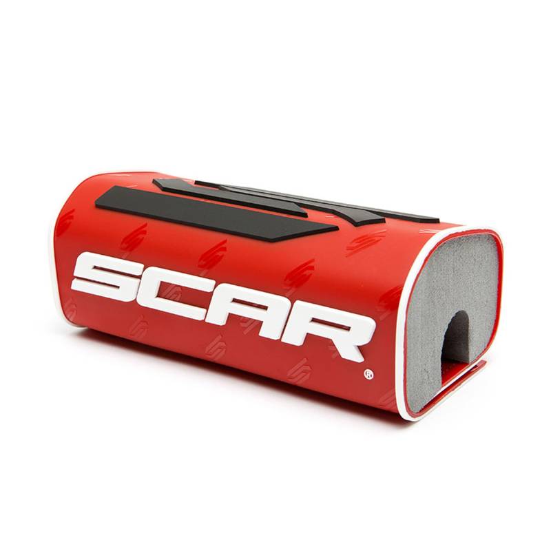 SCAR Lenkerpolster Lenker ohne Mittelstrebe moto cross quad dirt bike Enduro - Rot von SCAR