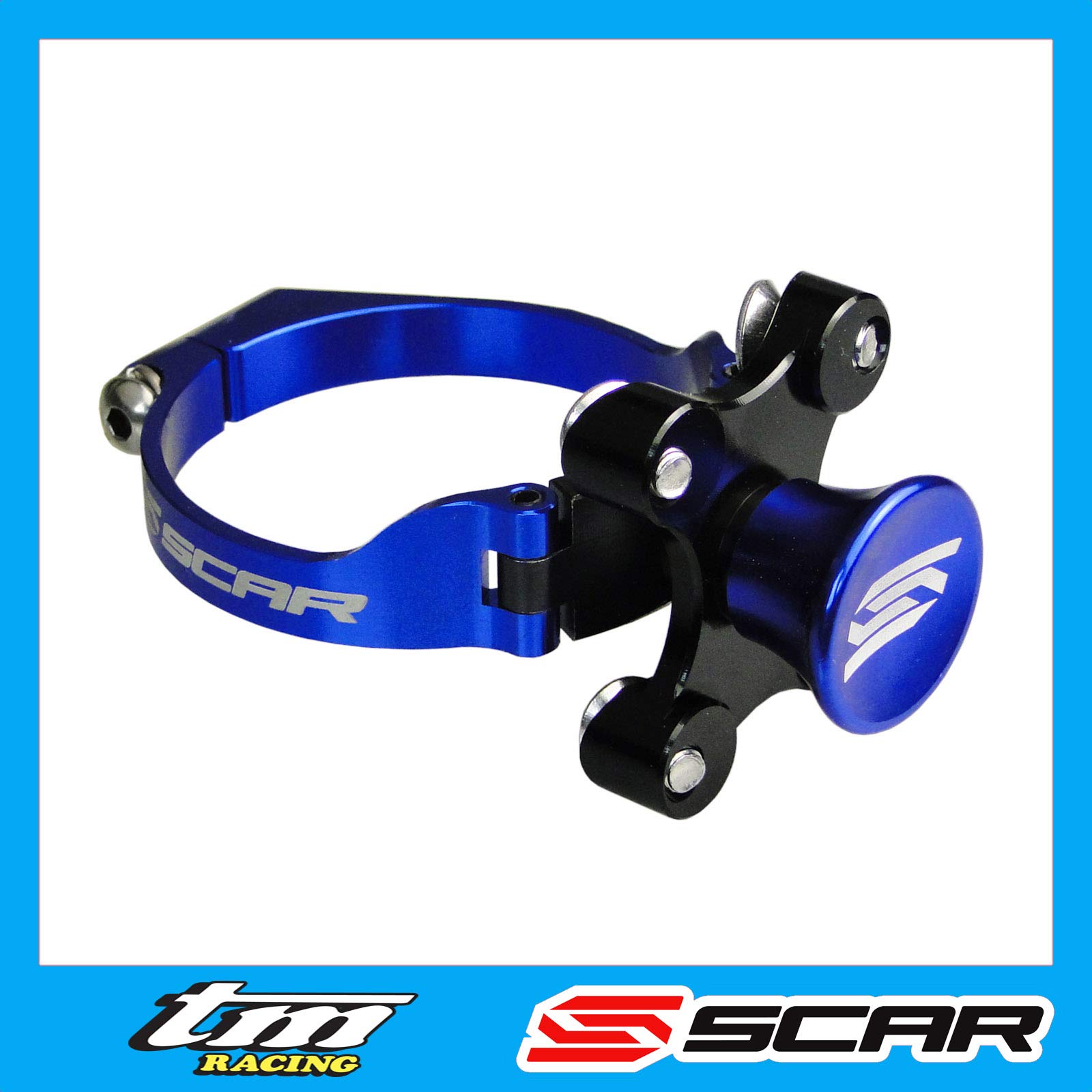 SCAR Startautomatik Holeshot Starthilfe kompatibel mit TM MX/EN 125 144 250 300 450 15-22 - Blau von SCAR