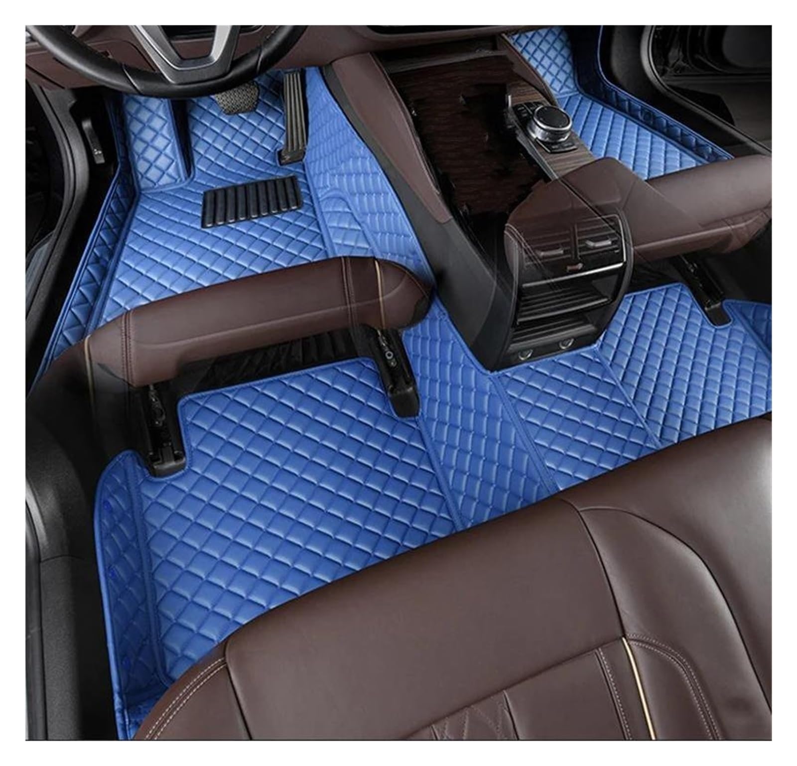 Auto Für B&MW F25 I3 E91 X4 Zubehör 1 Set Auto Fußmattenersatz Auto Fußmatten(Blau,F25) von SCARXUSV