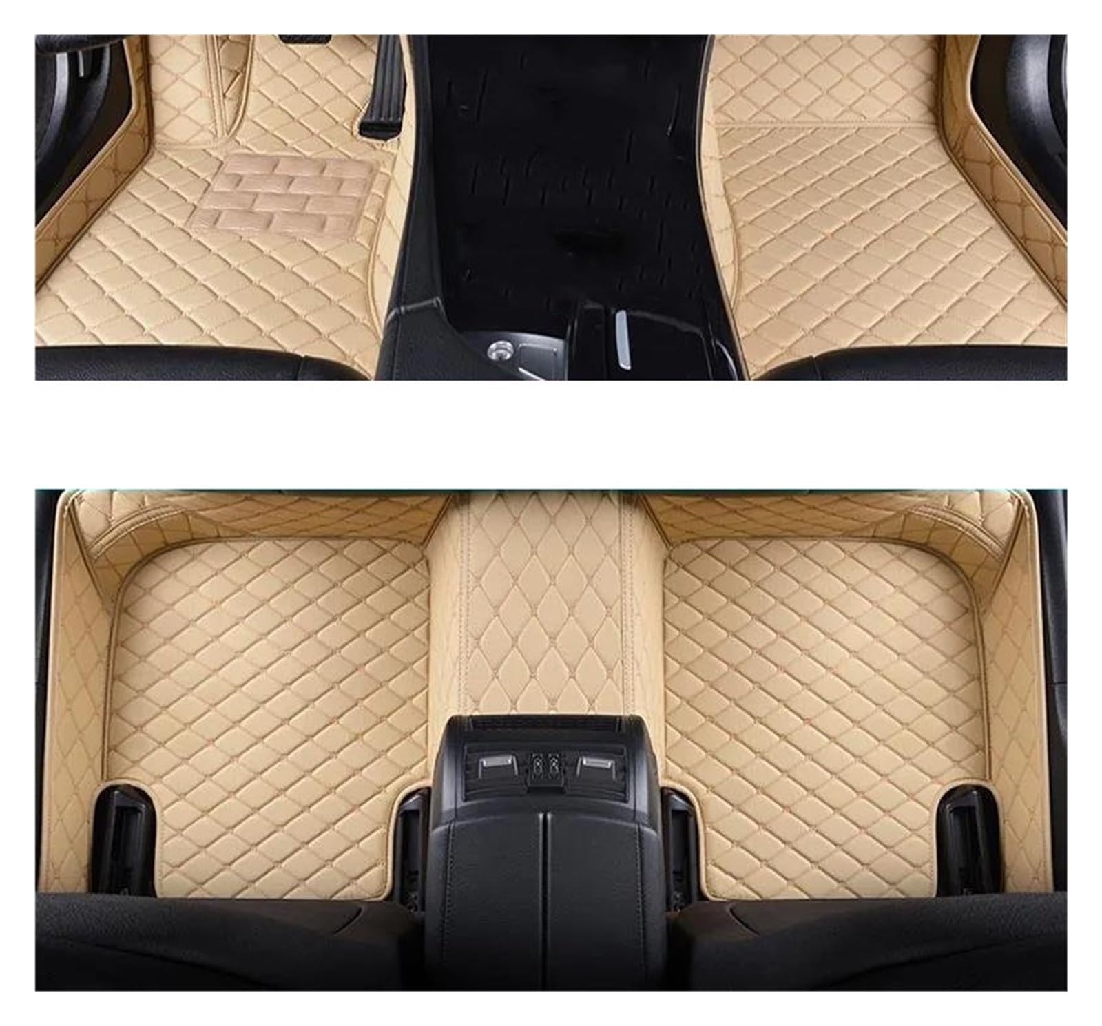 Autofußmatten Für A1 2010 2011 2012 2013 2014-2015 2 Türen Autoteppiche Fuß Autozubehör Auto Fußmatten(BEIGE) von SCARXUSV