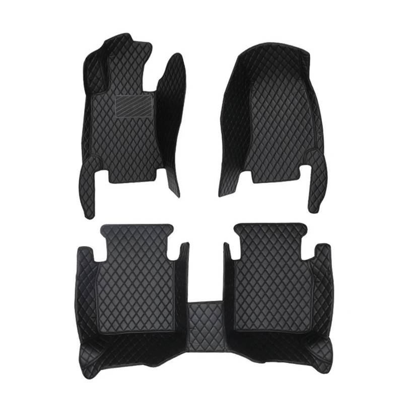 Autozubehör Auto-Fußmatte Für Dodge Für Ram 1500 2010 2011 2012 2013 2014 2015-2019 Auto Fußmatten(Komplettset-Schwarz) von SCARXUSV