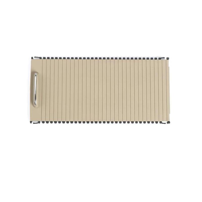 Für Benz C180 E260 E300 W204 W212 W207 2008-2014 Mittelkonsole Getränkehalter Abdeckung Aufbewahrungsbox Rollo Panel Auto Armlehnenbox(Ein Beige) von SCARXUSV