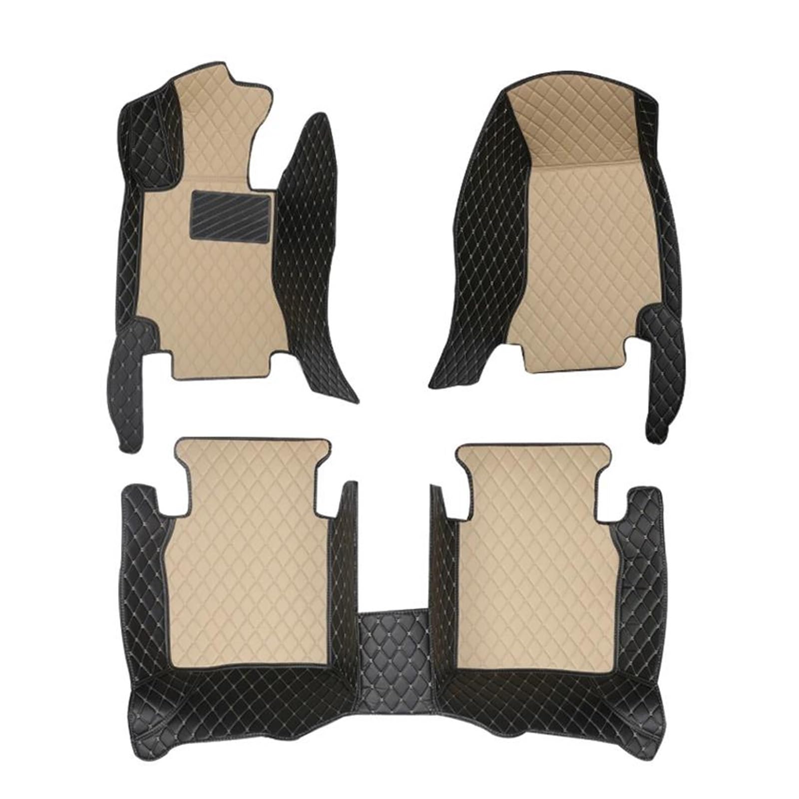 Für Mazda CX30 2020 2021 2022 2023-2024 Auto Fußmatte Auto Innenausstattung Auto Fußmatten(Komplettset-Beige) von SCARXUSV