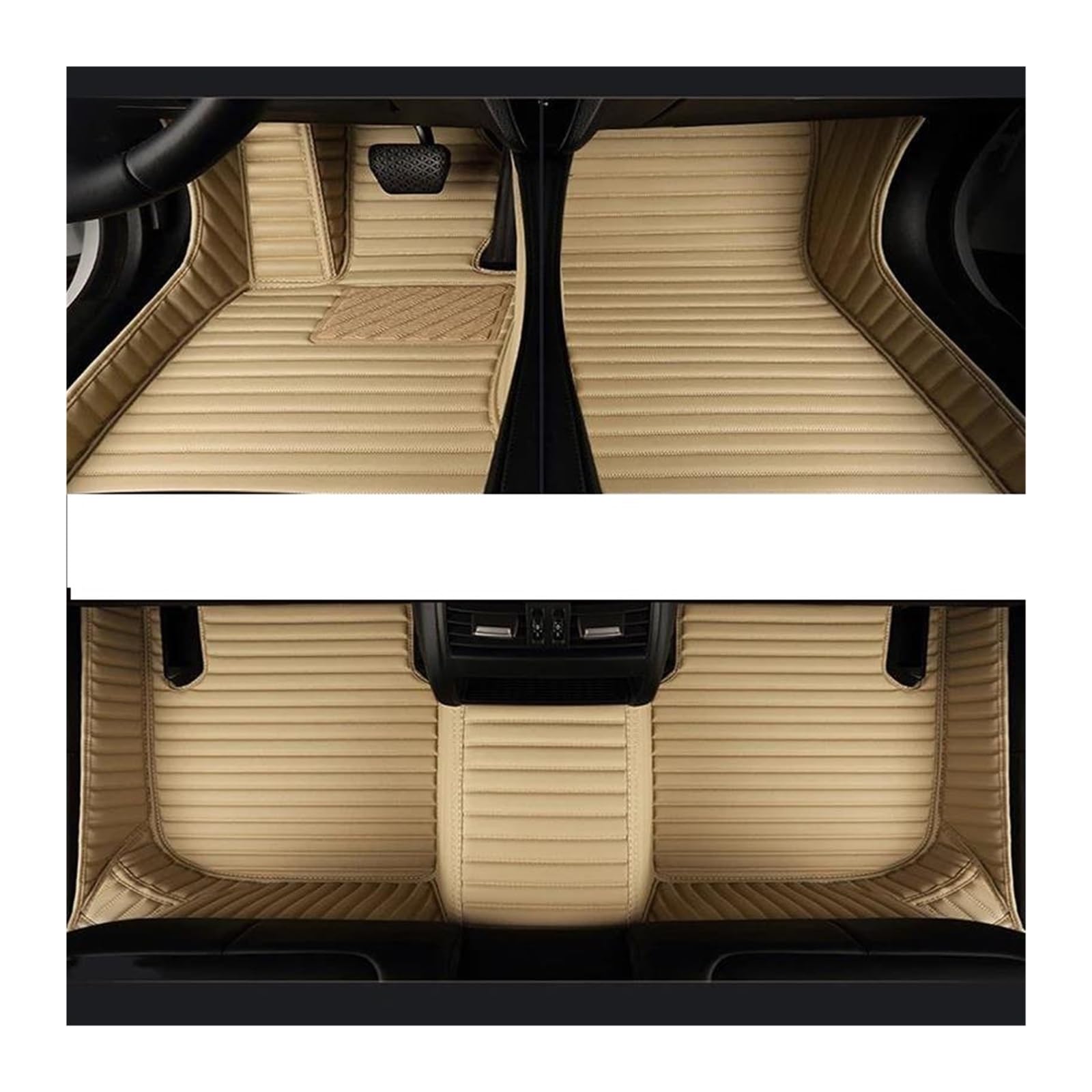 Für Mercedes Für Benz E W211 2003 2004 2005 2006 2007-2008 Innenausstattung Teppich Autobodenmatte Auto Fußmatten(Beige 5-Sitzer) von SCARXUSV