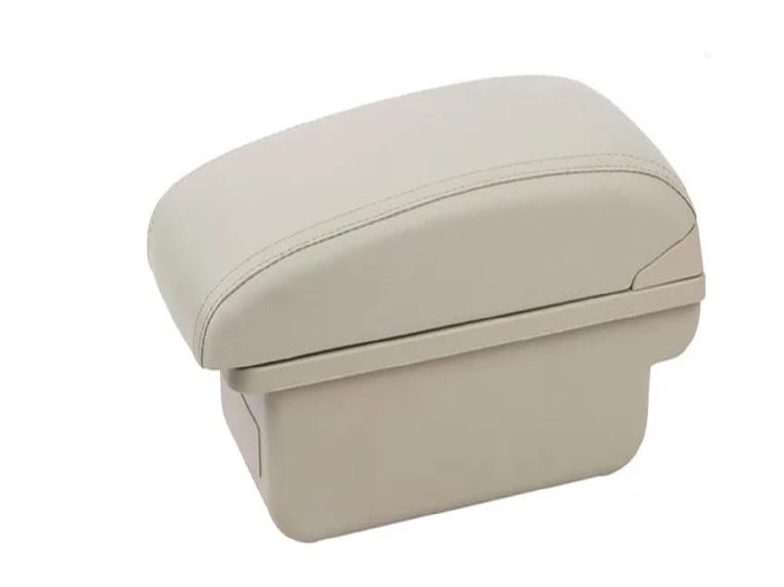 Für Seat Für Leon 1M Armlehnenbox Autoarmlehnenbox Zentrale Aufbewahrungsbox Nachrüsten Mit USB Ladefunktion Autozubehör Auto Armlehnenbox(A1 Beige Kein USB) von SCARXUSV