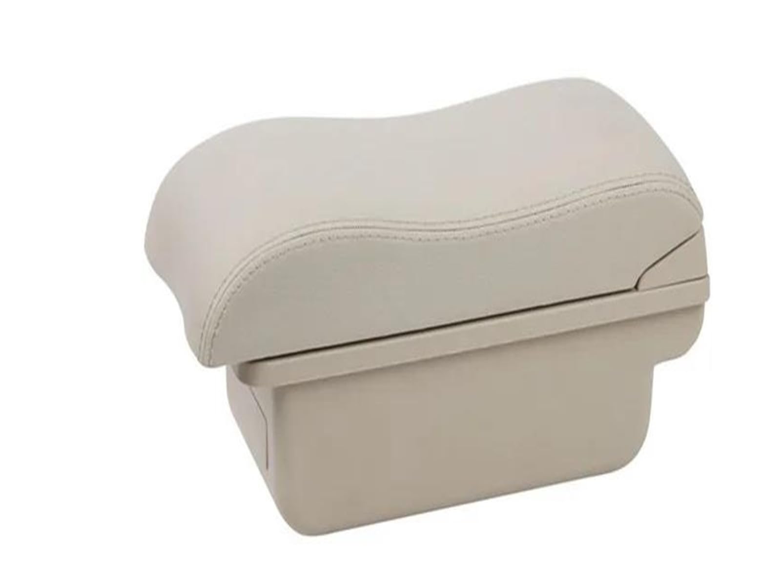 Für Seat Für Leon 1M Armlehnenbox Autoarmlehnenbox Zentrale Aufbewahrungsbox Nachrüsten Mit USB Ladefunktion Autozubehör Auto Armlehnenbox(A2 Beige Kein USB) von SCARXUSV