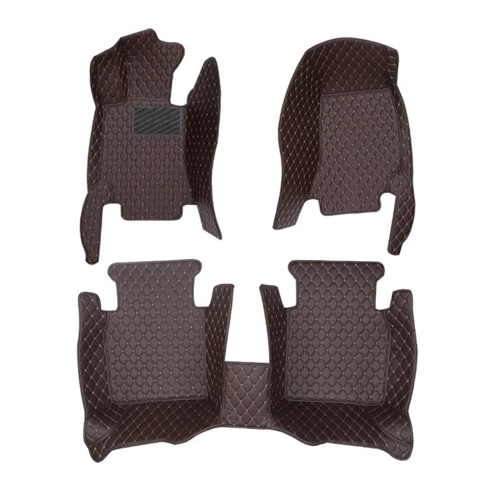 Für Toyota Für Yaris 2008 2009 2010 2011 2012-2013 1 Stück Oder 1 Set Auto Fußmatte Auto Innenausstattung Auto Fußmatten(Komplettset-Kaffee) von SCARXUSV