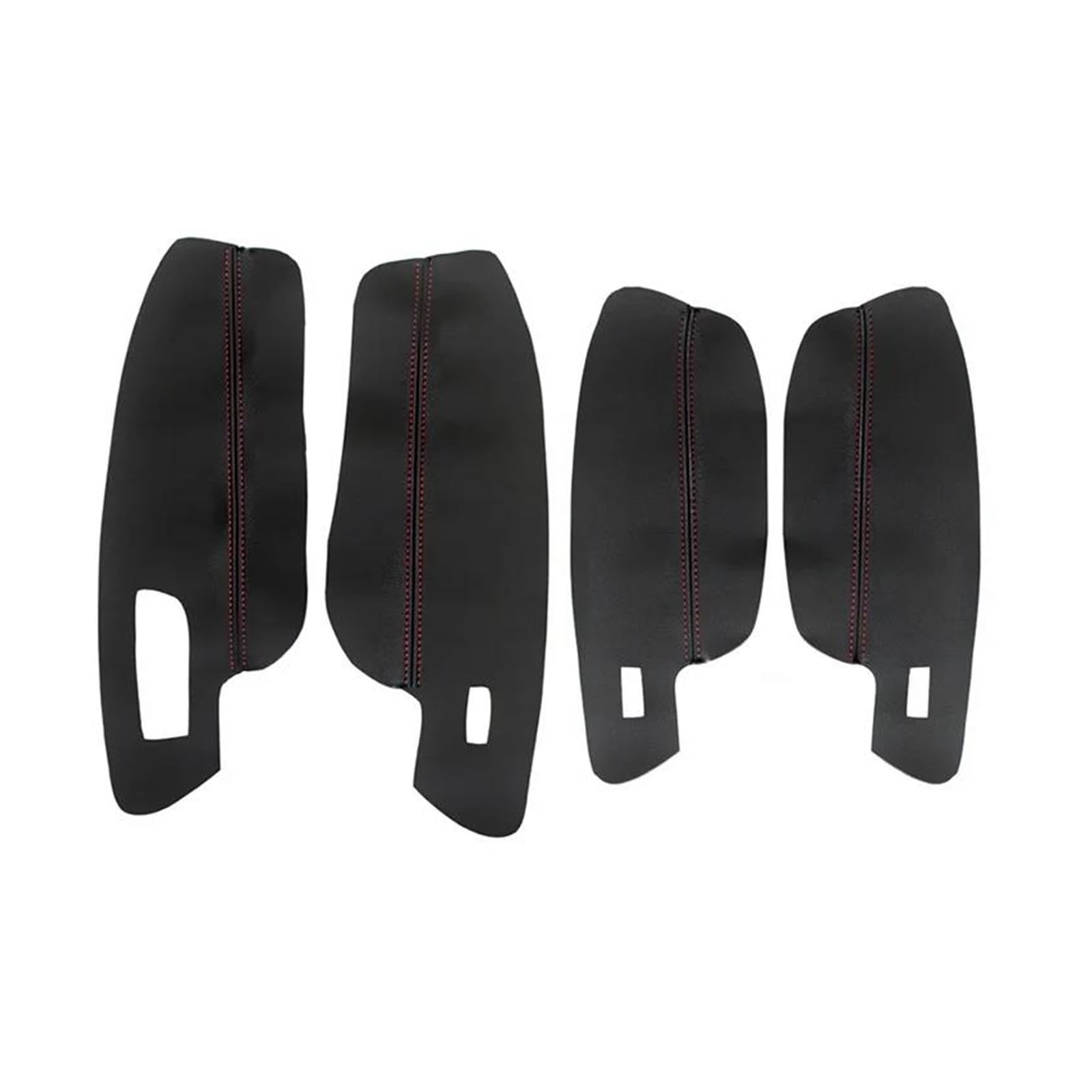 Für VW Für Golf MK7 2014 2015 2016 2017 2018 Autotür Armlehnenverkleidung Mittelkonsolen Armlehnendeckel Lederbezugsverkleidung Auto Armlehnenbox(RHD DoorArmrest Schwarz rot) von SCARXUSV