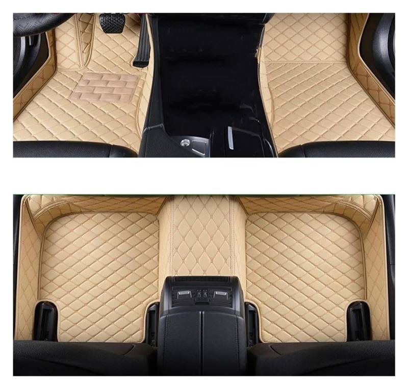 Fußmatten Für Toyota Für Yaris 2007 2008 2009 2010 2011-2013 Limousine Autofußmatten Autoteppiche Auto Fußmatten(BEIGE) von SCARXUSV