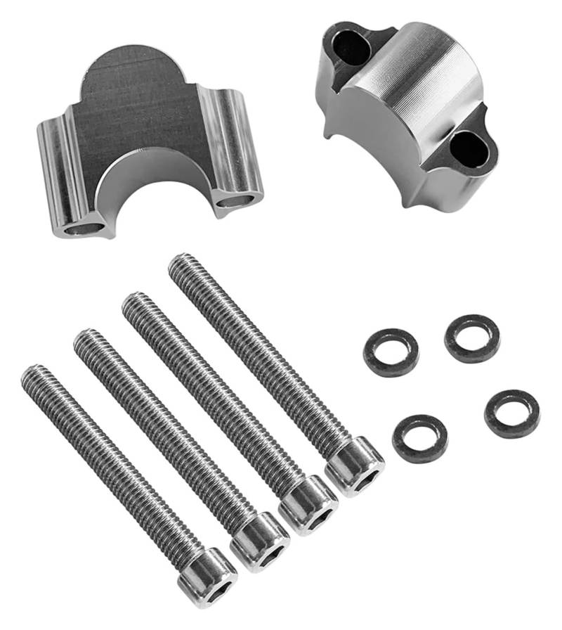 Für Y&AMAHA Für ATV Motorrad Universal CNC Aluminium Motorrad Lenker Riser Kit Bar Klemmen 22/28mm Lenker Riser Motorrad Lenkerklemmen(22mm) von SCBSTKBGGW