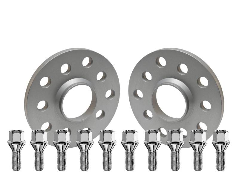 SCC Fahrzeugtechnik Distanzscheiben Set 30mm (2x15mm) Silber eloxiert mit Radschrauben M12x1,5 Kugel R12 55mm für Mercedes Benz von SCC Fahrzeugtechnik