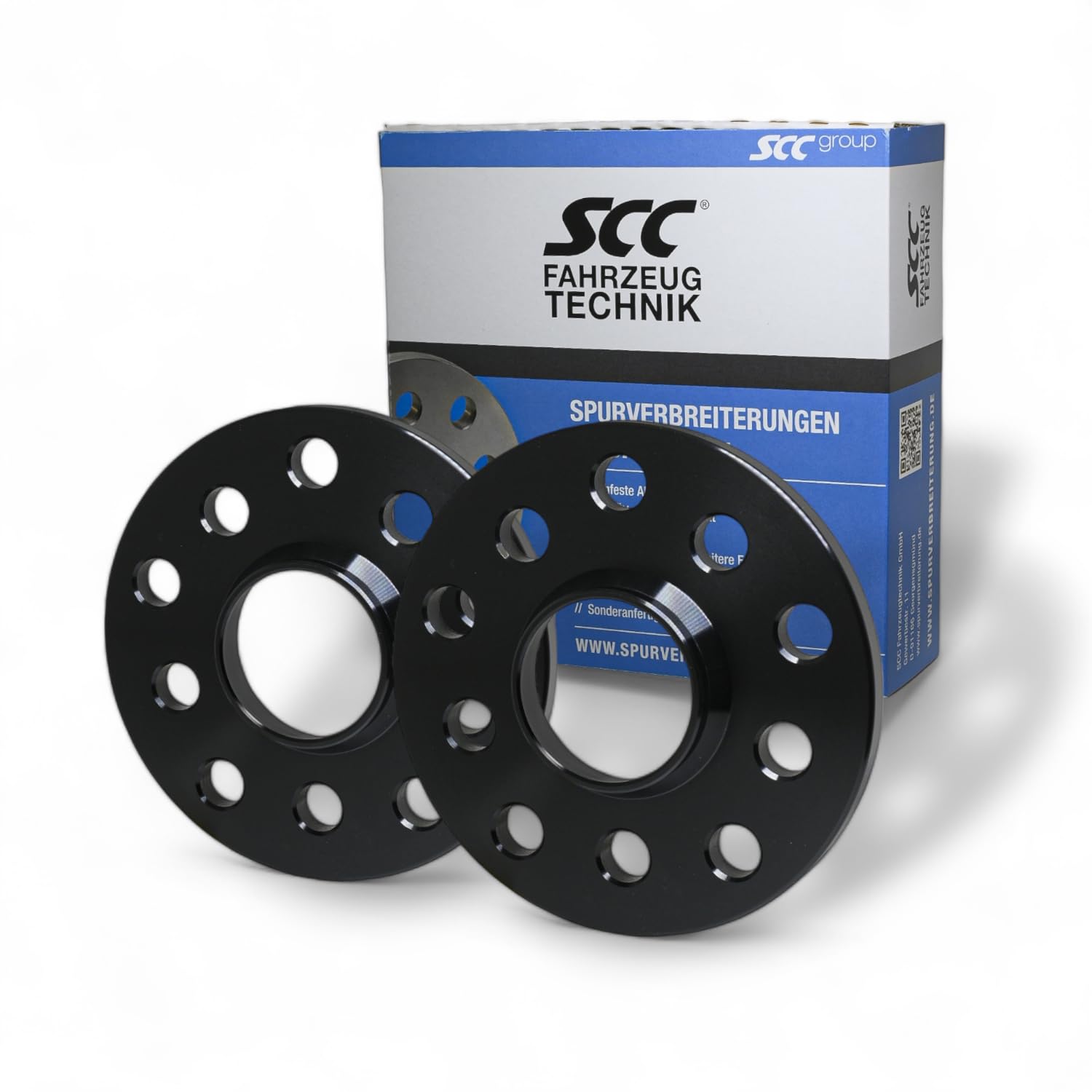 SCC Spurverbreiterungen Spurplatten 2x12mm 5x112-12025W kompatibel mit Alfa Romeo 33 Sportwagon Alfetta GT von SCC