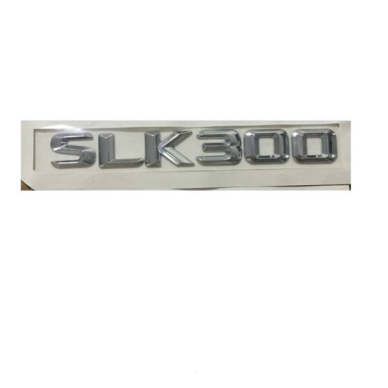 SCHAAN Chrome SLK 300" Auto-Kofferraum hinten Buchstaben Wort Abzeichen Emblem Buchstabe Aufkleber Aufkleber kompatibel mit Mercedes Benz SLK300 Autoaufkleber von SCHAAN