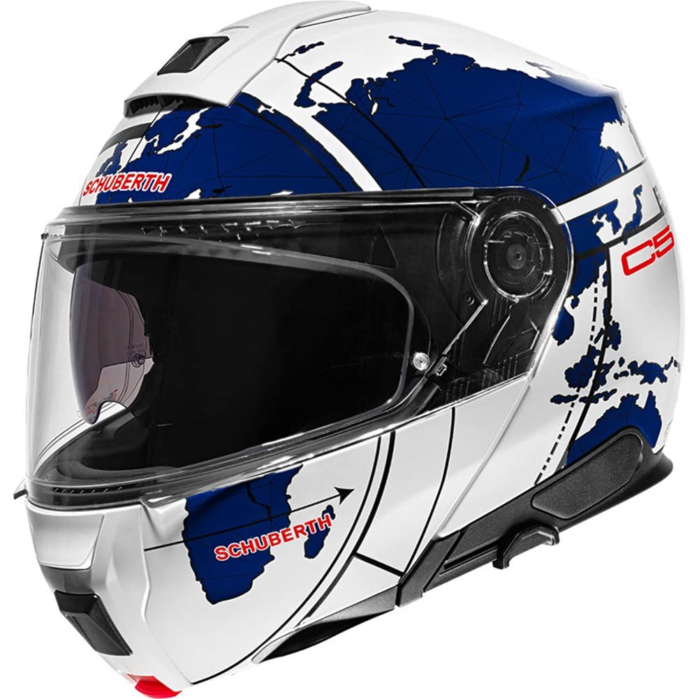 SCHUBERTH C5 Globe Blue Motorrad Klapphelm, 55 (S) von SCHUBERTH