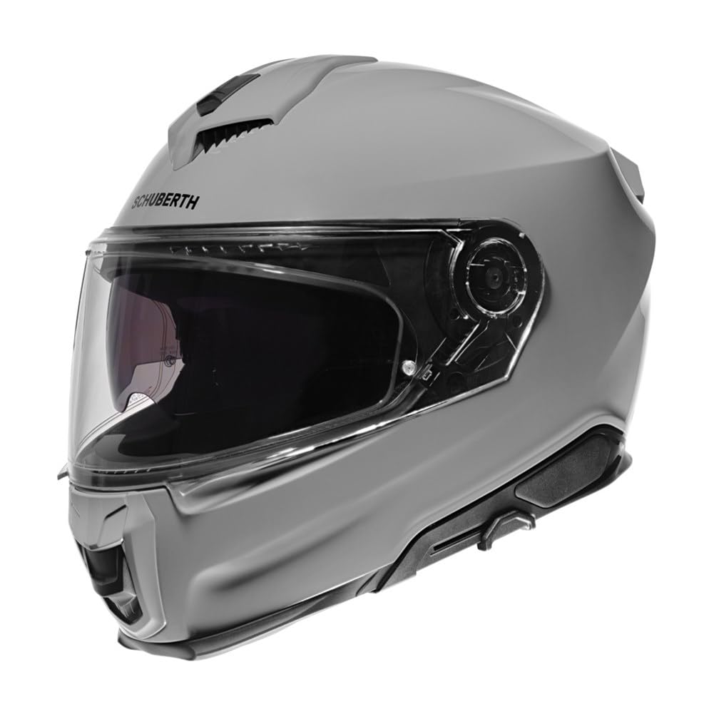 SCHUBERTH S3 Solid Integralhelm Motorradhelm ECE2206 Sport Touring Helm, Concrete Grey, 61 (XL) von SCHUBERTH