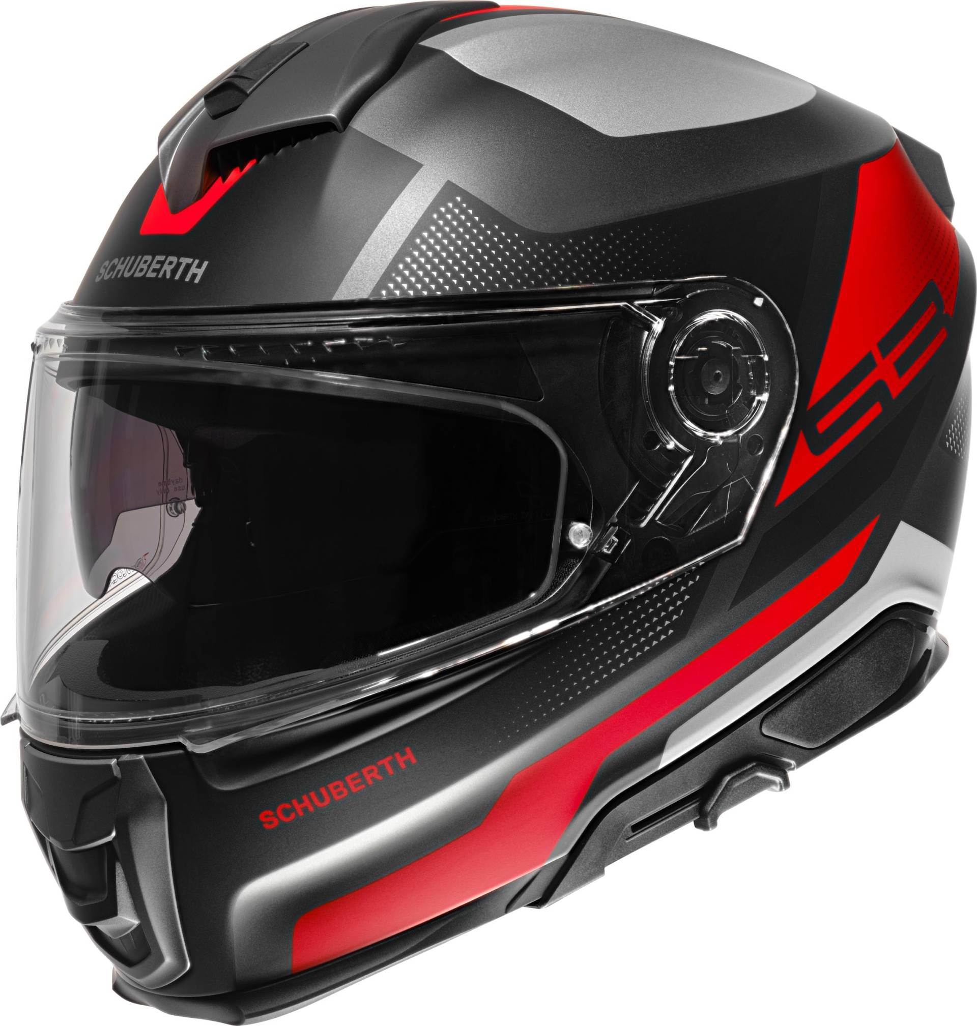 SCHUBERTH S3 Solid Integralhelm Motorradhelm ECE2206 Sport Touring Helm, Daytona Anthracite, 53 (XS) von SCHUBERTH