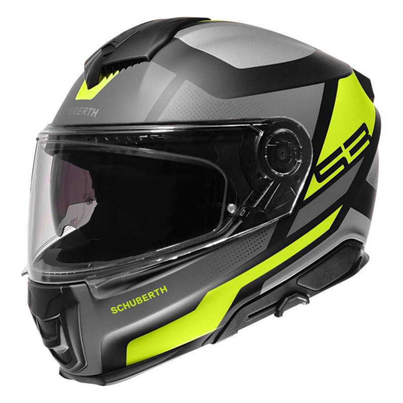 SCHUBERTH S3 Solid Integralhelm Motorradhelm ECE2206 Sport Touring Helm, Daytona Yellow, L 58/59 von SCHUBERTH