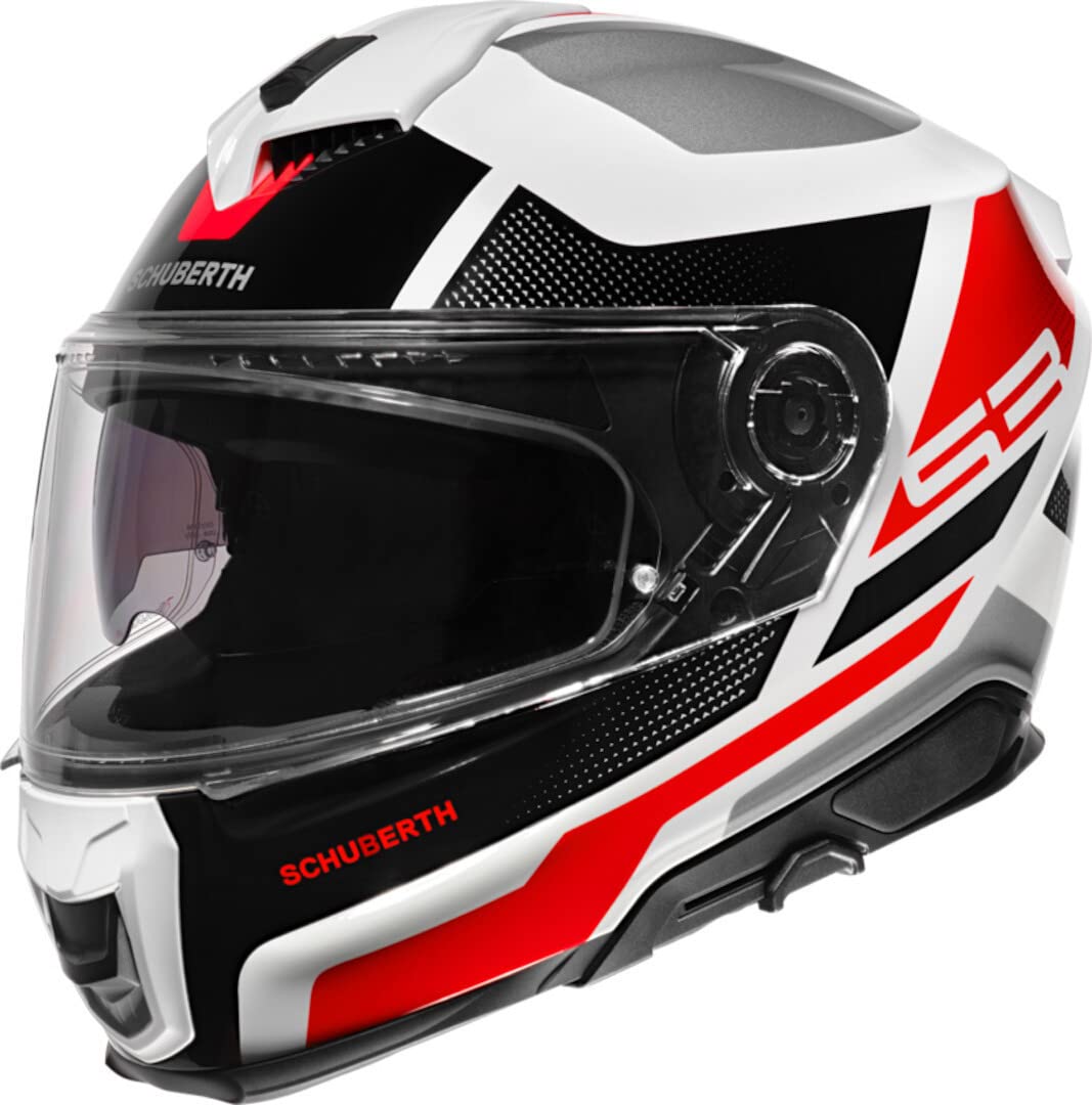 Schuberth S3 Daytona Helm, rot/schwarz/weiß, XL (60/61) von SCHUBERTH