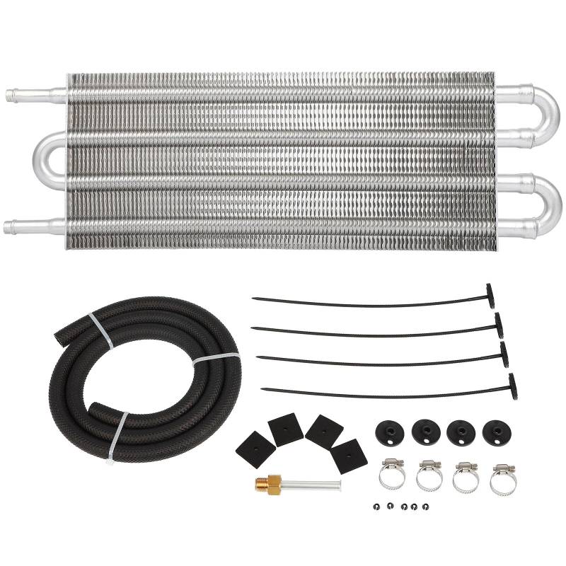 SCITOO 21606-1XF0A 4-reihiges Aluminium-Getriebe-Ölkühler-Set für 2008–2010 für Nissan für Rogue, 2,5 l, 2007–2009, für Nissan für Sentra 2,0 l von SCITOO