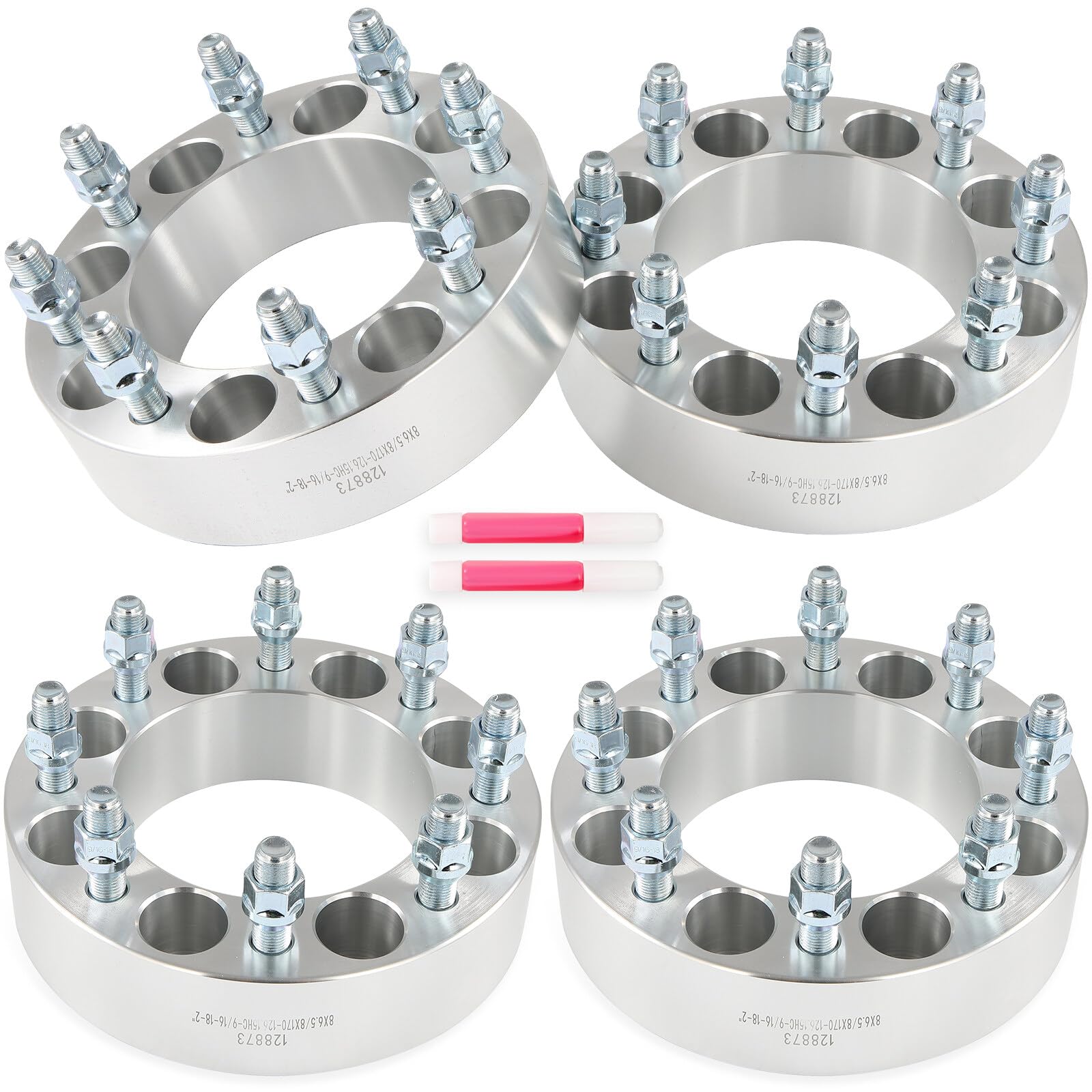 SCITOO 4 Stück 5,1 cm Radadapter 8 x 6,5 auf 8 x 170 kompatibel von SCITOO