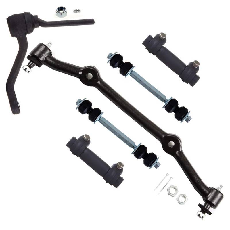 SCITOO 6-teiliges Set Aufhängungs-Set Mittelglieder – Rwd Sway Bar Endglieder Spannarm Spurstange Einstellhülse für Chevy Blazer S10, GMC Jimmy Sonoma, für Isuzu Hombre DS1047 K5254 K6187T ES2004S von SCITOO