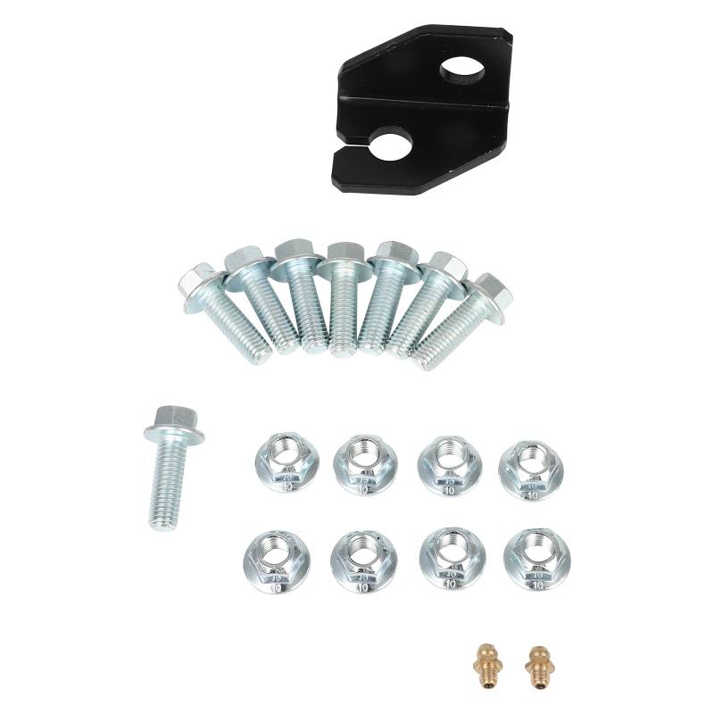 SCITOO Blattfeder-Set, 10,2 cm, Hinterrad-Tropfen-Set, Schäkel und Aufhänger, kompatibel mit Chevy 1500, C15, K15, Truck, BS101147 von SCITOO