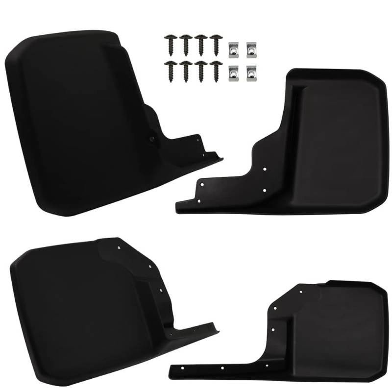 SCITOO Set mit 4 Universal-Schmutzfängern für 2007–2018, für Jeep Wrangler vorne und hinten, Schmutzfänger-Set von SCITOO