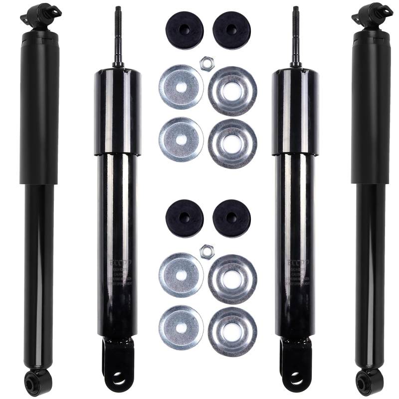 SCITOO Stoßdämpfer vorne hinten für Hummer passend für Hummer 2006–2010 für Hummer H3 Shocks 555049 911527 555050 911528 Stoßdämpferstreben – 4-teiliges Set von SCITOO