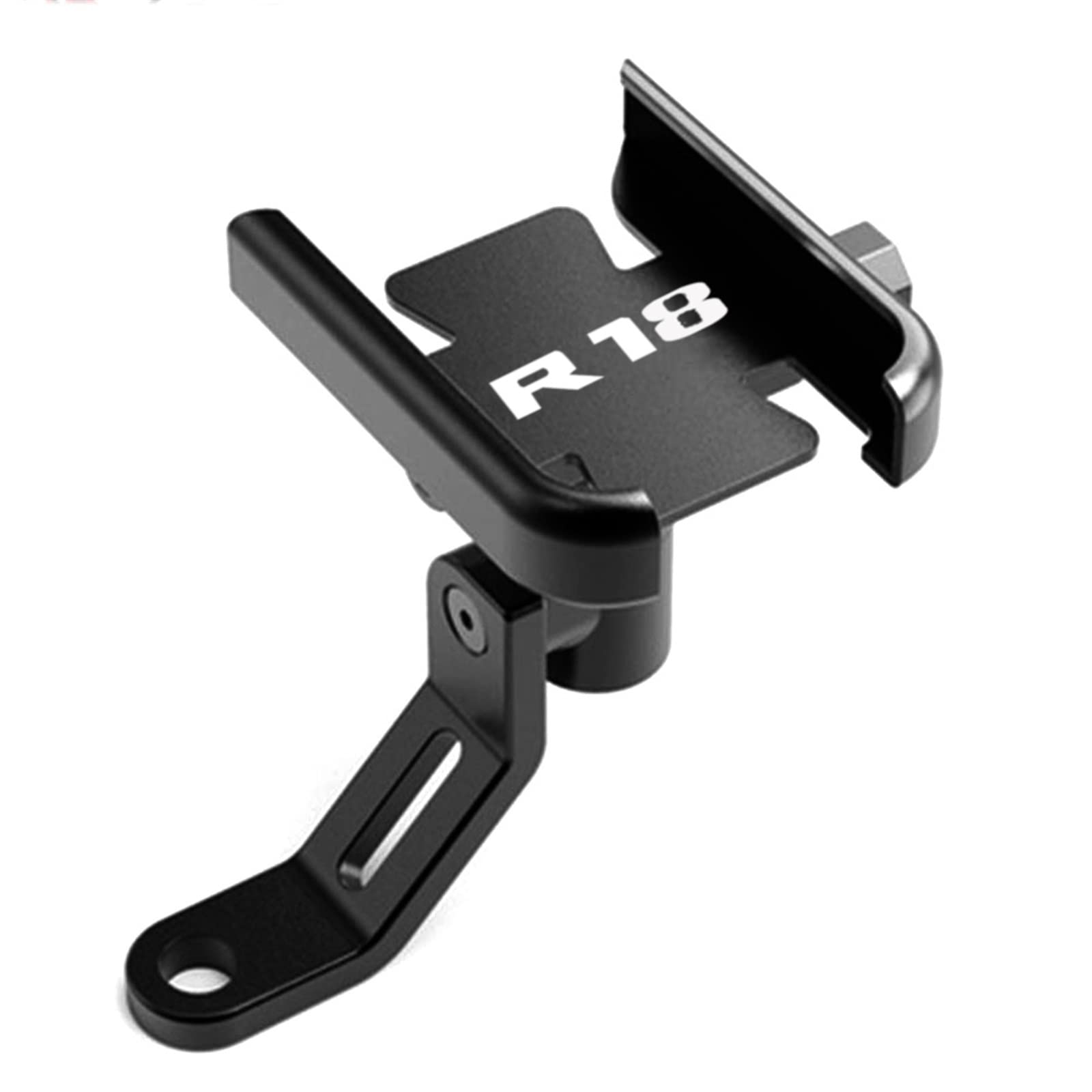 Für BMW R18 R 18 Motorrad Aluminium Lenker Rückspiegel Handy Halterung GPS Stand Halterung Extender Halterung (Farbe : Mirror Type Black) von SCITOY