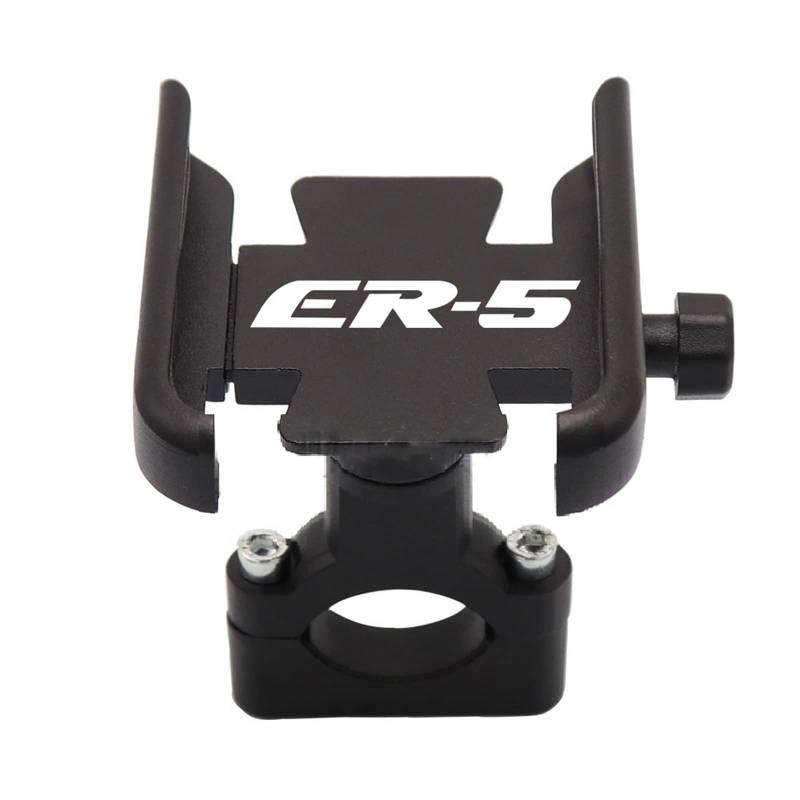 Für Kawasaki ER-5 ER5 ER 5 Motorradzubehör Lenker Rückfahr Handyhalter GPS Ständer Halterung (Farbe : Handlebar Black) von SCITOY