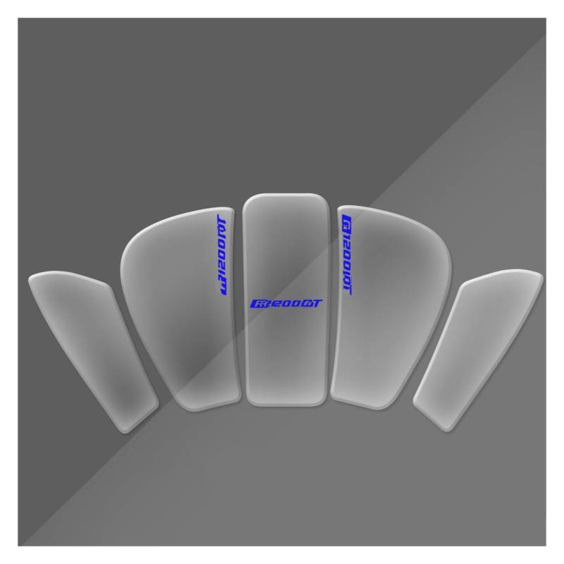 Anti-Rutsch-Kniegriff für den Tank Epoxidharz Motorrad Tankpad Transparenter Fischgräten Aufkleber Für B&MW Für R1250RT Für R1200RT Für LC 2014–2023 Motorrad-Tankpad(Multi-colored) von SCMYK