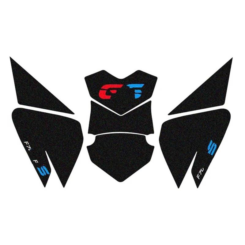 Anti-Rutsch-Kniegriff für den Tank FÜR F700GS FÜR Abenteuer Motorrad Emblem Kraftstoff Tank Traktion Seite Pad Schutz Aufkleber Motorrad-Tankpad(Multi-colored5) von SCMYK