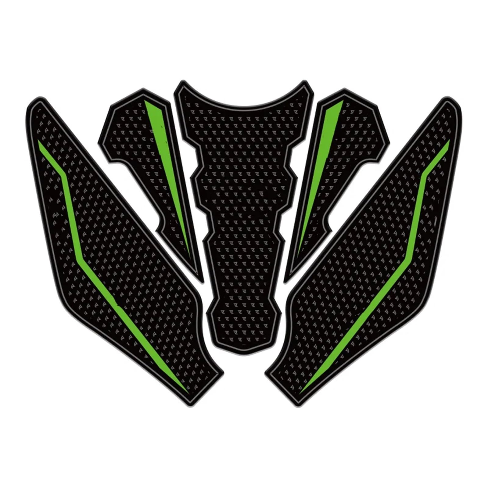 Anti-Rutsch-Kniegriff für den Tank FÜR N&INJA 400 FÜR Ninja400 Motorrad Anti Slip Heizöl Tank Pad Seite Knie Grip Protector Aufkleber Aufkleber Pads Motorrad-Tankpad(Green) von SCMYK