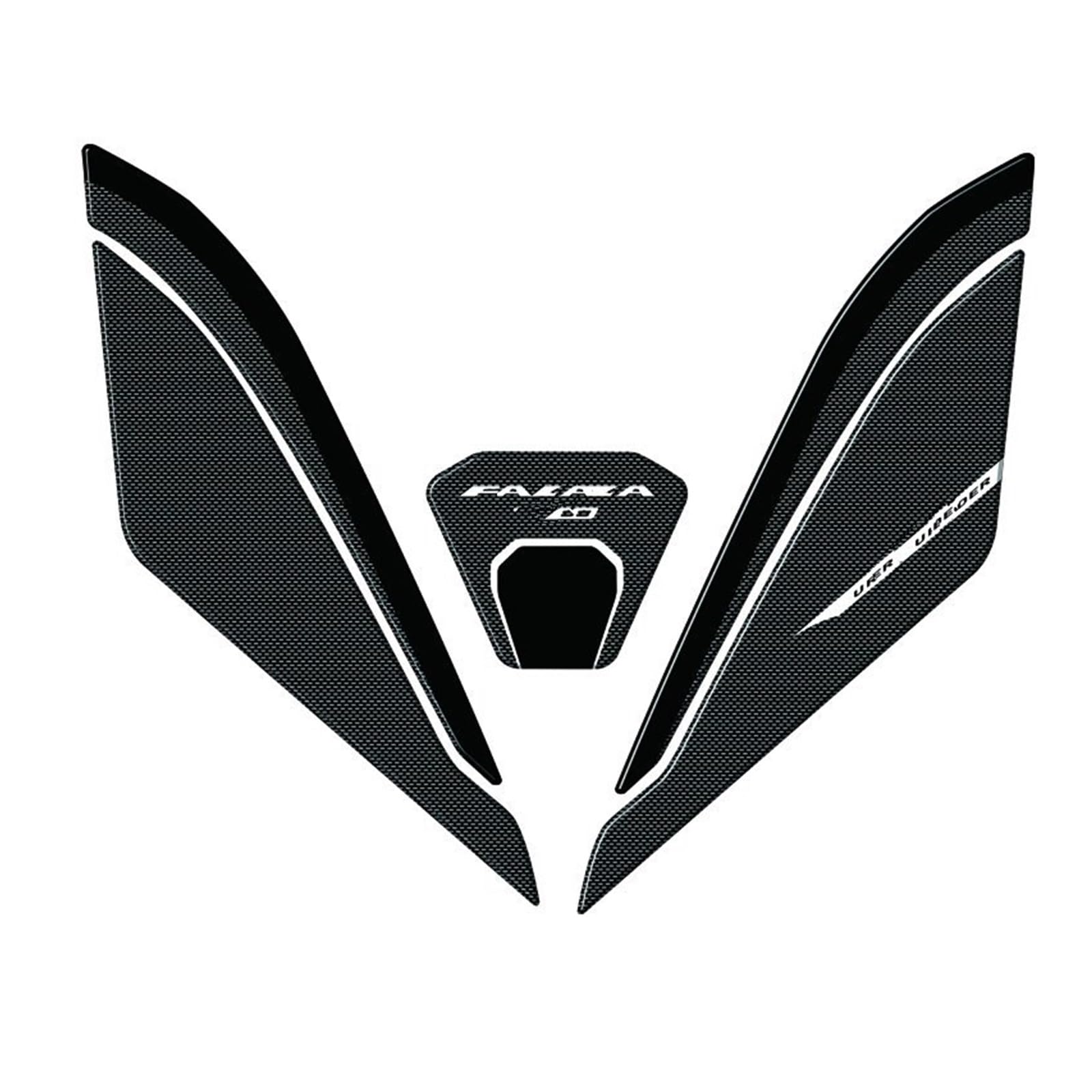 Anti-Rutsch-Kniegriff für den Tank Für Forza750 Für NSS750 2021 Motorrad Gel Decals Zubehör Kraftstofftank Dekorative Schutzaufkleber Motorrad-Tankpad(Black2) von SCMYK