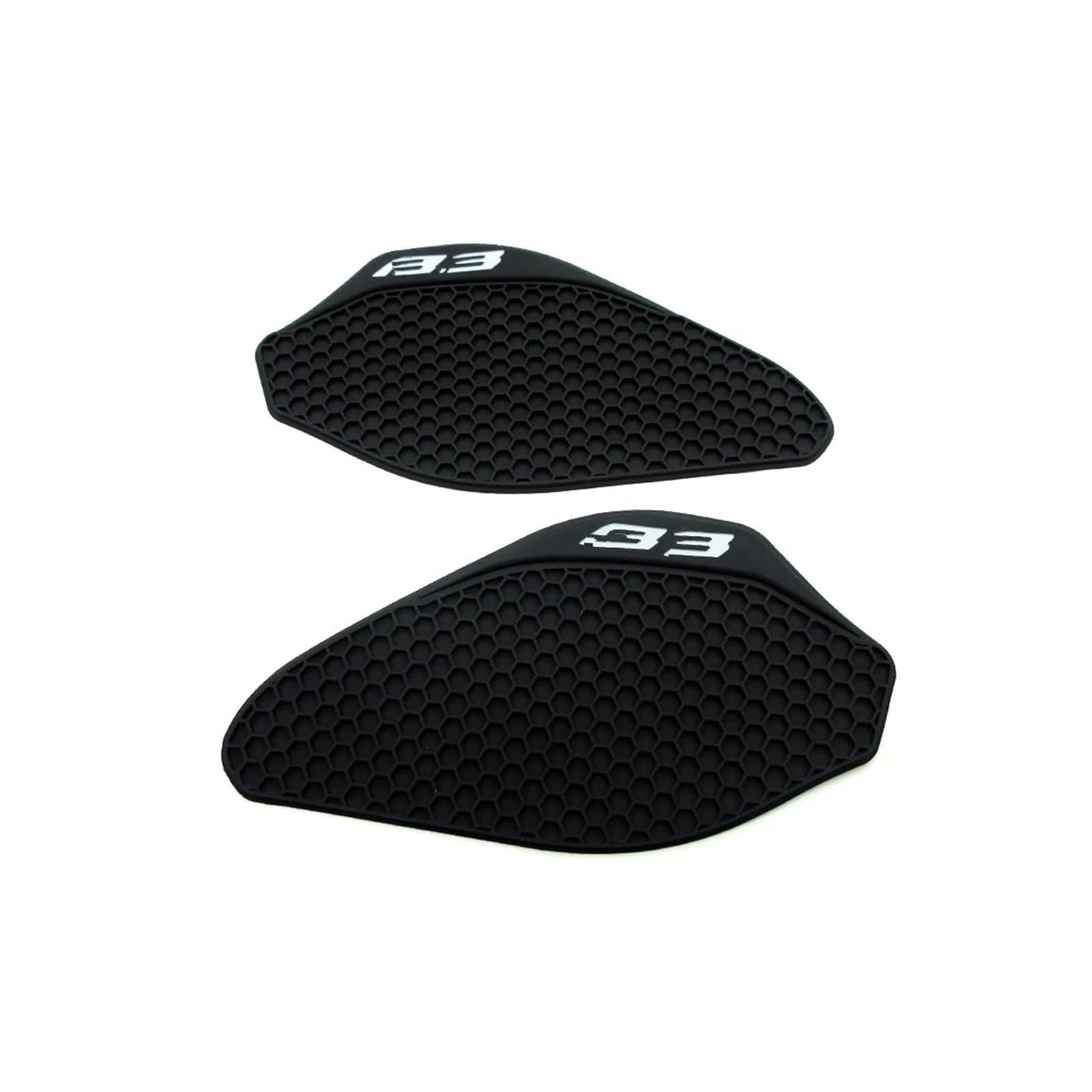 Anti-Rutsch-Kniegriff für den Tank Gummiaufkleber Tankpad Schutzaufkleber Gas Kniegriff Tank Traction Pad Seitenaufkleber Für Ya&maha Für YZFR3 2019-2021 Motorrad-Tankpad(Grey) von SCMYK