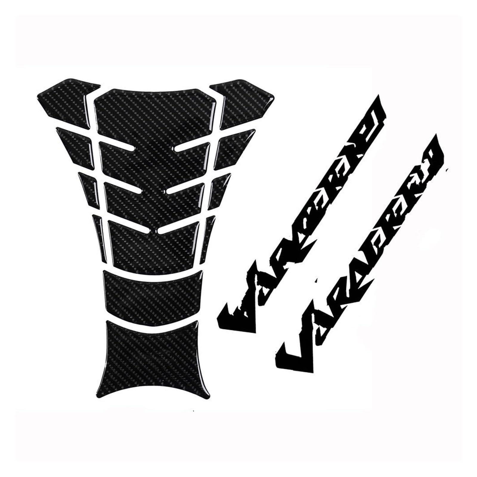 Anti-Rutsch-Kniegriff für den Tank Harz Motorrad Tank Pad Protector Reflektierende Emblem Aufkleber Decals Für XL125 Für XL250 Für XL1000 Für V&aradero Motorrad-Tankpad(Black2) von SCMYK